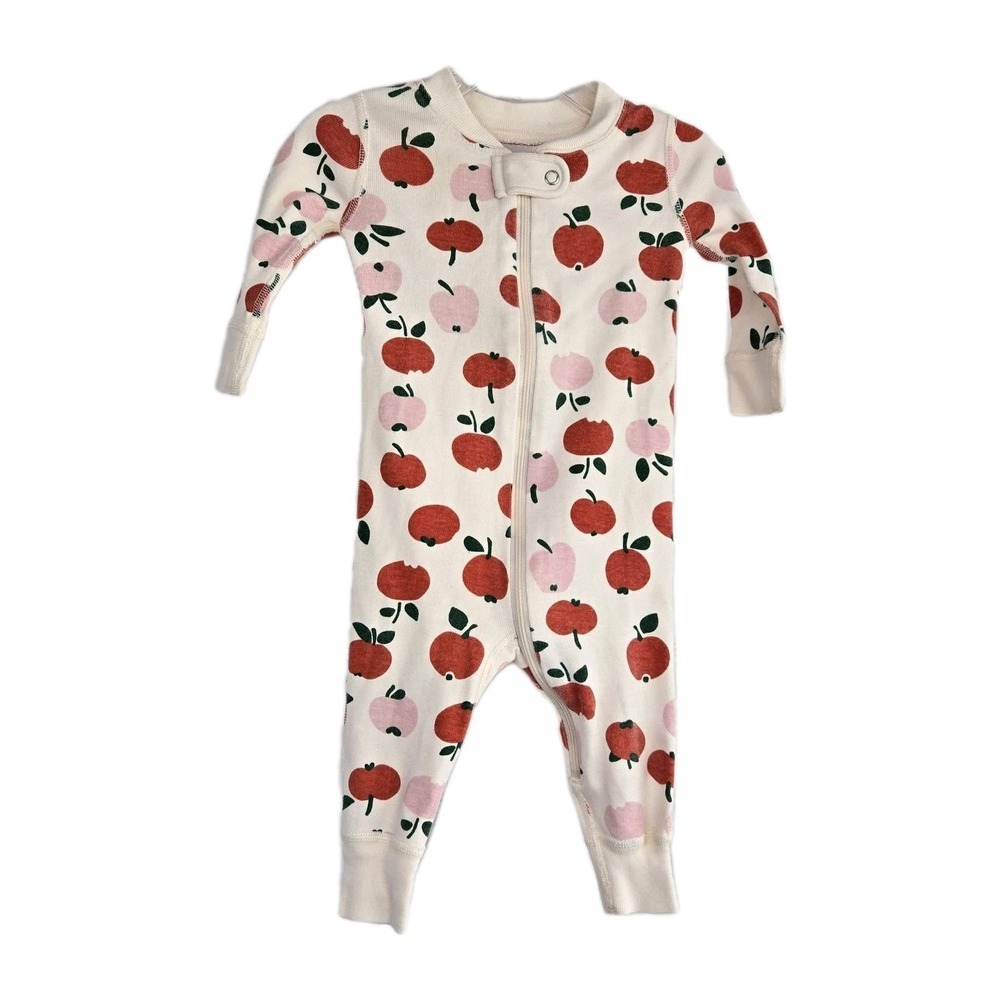 Hanna Andersson‎ Baby Zip Sleeper Apple Of My Eye Size 3-6 Months Organic Cotton